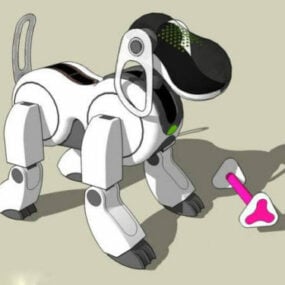 Modello 3d del cane robot Aibo