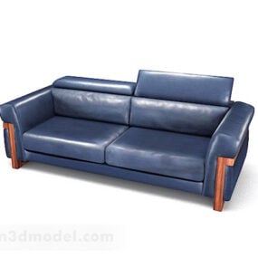 American Blue Home Double Sofa 3d model