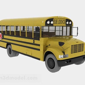 Amerikanischer Schulbus V1 3D-Modell
