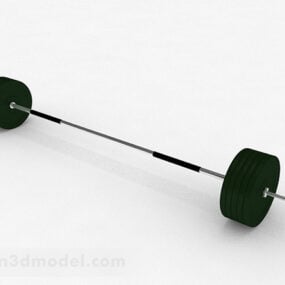 Peralatan Fitness Barbel Hitam model 3d