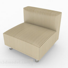 Astronomical Striped Single Sofa Furniture 3d model