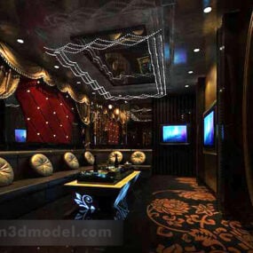 Bar Karaoke Sofa Interior 3d model
