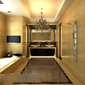 Bathroom Chandeliers Interior 3d model