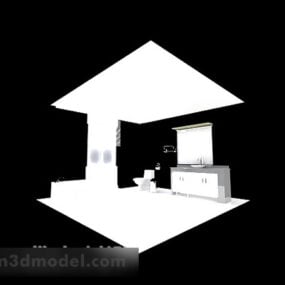 Bathroom Integrated Ceiling Interior 3d model