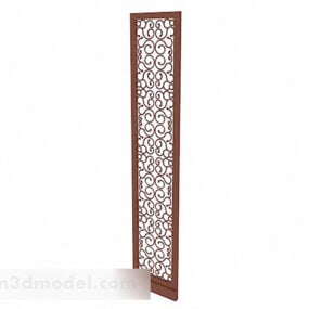 Chinese Pattern Single Sided Partition 3d model