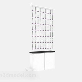 Modelo 3d de partição de cortina de contas