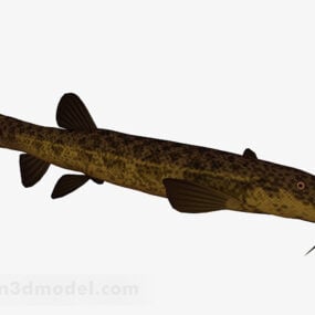 ひげの魚の動物3Dモデル