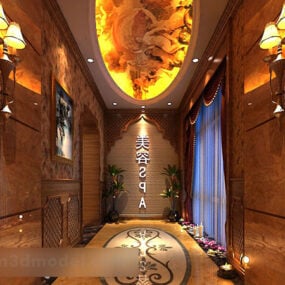 Beauty Salon Corridor Interior 3d model