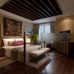 Hotel Bedroom Interior 3d model