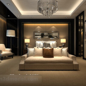 Schlafzimmerlampen-Interieur 3D-Modell
