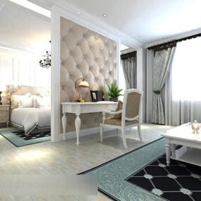 Bedroom Partition Interior 3d model