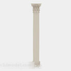 Beige Chinese Style Pillar