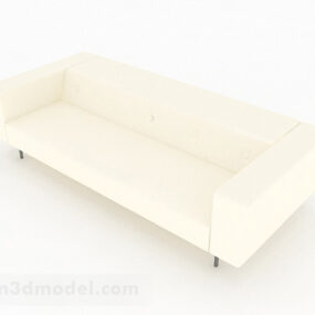 Beige kahden istuttava sohva 3d malli