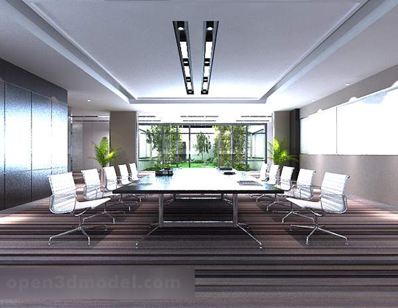 Big Conference Room Conference Table Interior