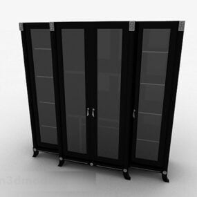 Black Bookcase V1 3d model