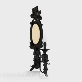 Black Candlestick Lamp 3d model