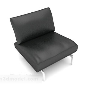 黑色休闲简约家用椅子3d模型
