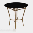 Black Casual Round Table