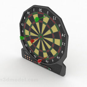 Black Circular Dart 3d model