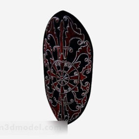 Black Classical Ethnic Ornaments 3d model