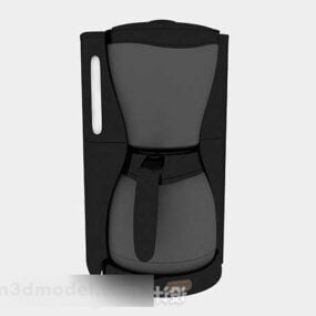 Model 3D czarnego ekspresu do kawy