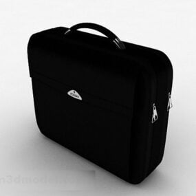 Bolsa de ordenador negra modelo 3d