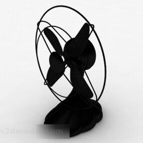 Black Electric Fan 3d model