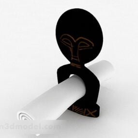 Zwart gezichtsmasker meubilair 3D-model