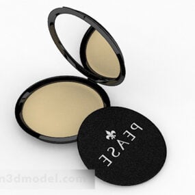 Black Small Round Mirror 3d model
