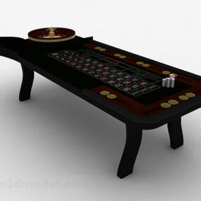 Tavolo da gioco nero modello 3d