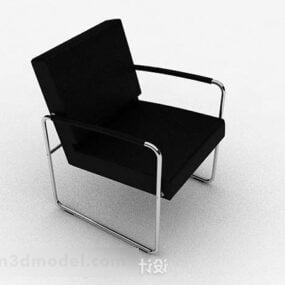 Black Home Leisure Chair 3d model