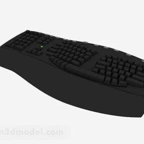 Svart Pc Keyboard V1 3d modell