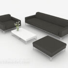 Black Leisure Business Sofa