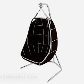 黑色简约吊椅3d模型