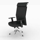 Chaise de bureau minimaliste moderne noire