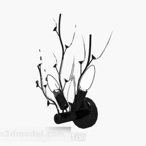 Black Decor Wall Lamp 3d model