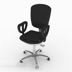 Black Pulley Simple Chair 3d model