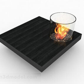 Black Small Coffee Table 3d model
