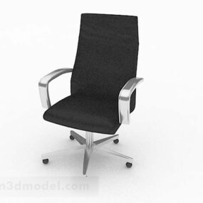 Black Study Chair 3d model