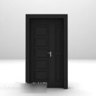 Zwarte houten deur aanbevolen