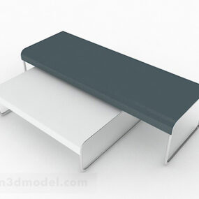 Blue And White Coffee Table Design 3d model