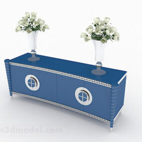 Modrý domácí kabinet 3D model