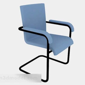 Blue Student Chair 3d model