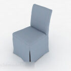 Niebieskie minimalistyczne krzesło restauracyjne