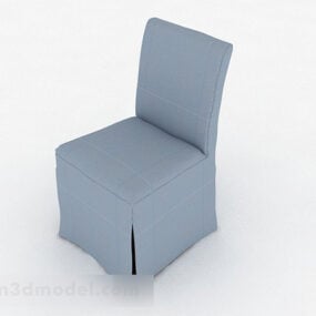 Chaise de restaurant minimaliste bleue modèle 3D
