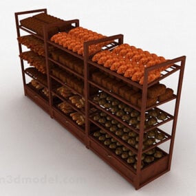 نموذج عرض مبيعات الخبز ثلاثي الأبعاد