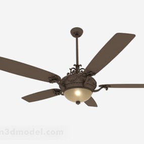 Brown Ceiling Fan Light 3d model