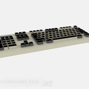 Brown Computer Keyboard 3d model