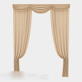 Brown Curtain 3d model