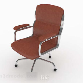 Brown High-end Leisure Chair 3d model